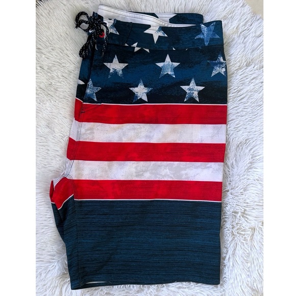 burnside Other - Burnside Board Shorts/Swim Trunks 38 American Flag